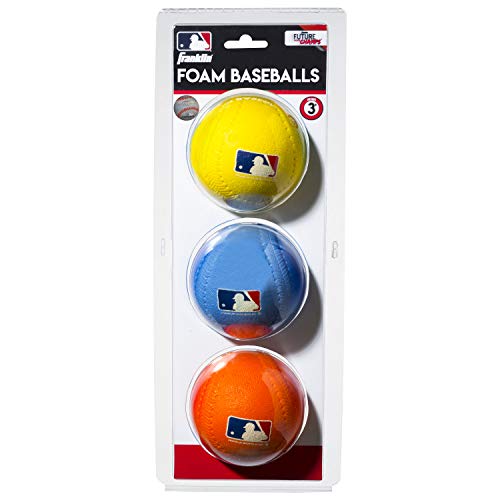 Franklin Sports Foam Baseballs - Soft Foam Practice Baseballs for Kids - Perfect