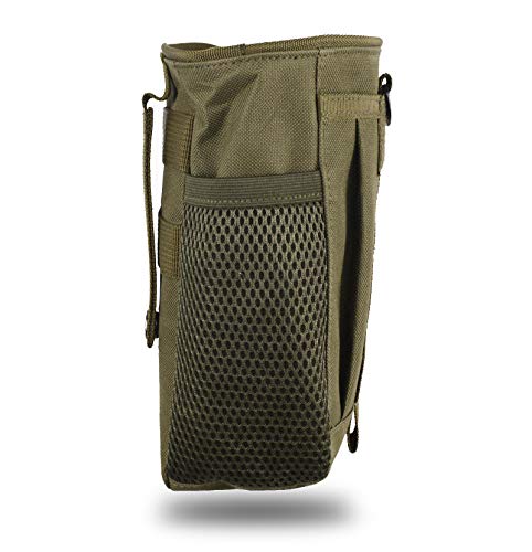 Tactical Molle Drawstring Magazine Dump Pouch Military Belt Utility Bag Outdoor Ammo Pouch Green #TOP2