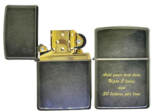 Mechero Zippo Clásico a prueba de viento Gris miniatura 1