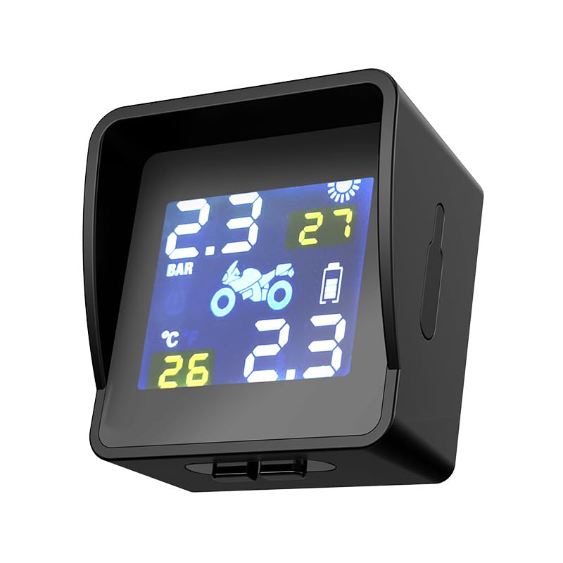バイク タイヤ空気圧センサー tpms タイヤ空気圧監視システム ソーラー・usb二重給電式 防水 リアルタイム監視 高精度 多機能