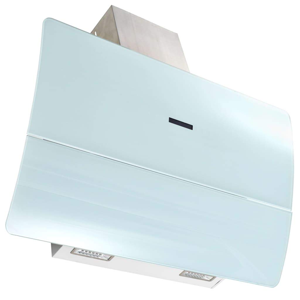 Tidyard Cappe a Muro/Cappa Aspirante a Muro Acciaio Inox 756 m³/h 90 cm Bianco