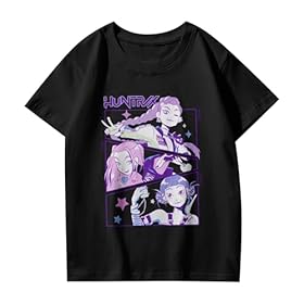 Buy the Enchanting Demon Hunters Graphic Tee for Girls - Perfect Summer Crewneck! – generic