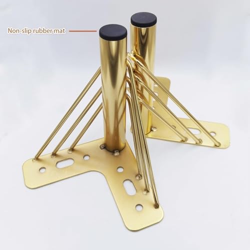 Patas doradas para muebles que elevan el estilo de tu sofá con un diseño triangular premium 4