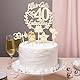 Torten Deko 40 Geburtstag Holz Alles Gute zum Geburtstag 40 Jahre Tortendeko Happy 40th Birthday Cake Topper Kuchendeko 40 Geburstagstorte Deko für Männer Frauen Papa Mama