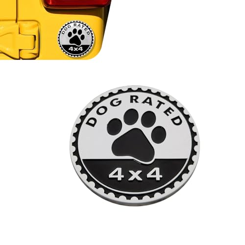 Winterrock Dog Badge Emblems for Cars, 4x4, Jeep, SUV