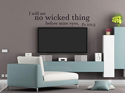 Vinilo decorativo de pared - Psalm 101:3 en vinilo