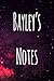Produktbild Bayley's Notes: Personalised Name Notebook - 6x9 119 page custom notebook- unique specialist personalised gift!