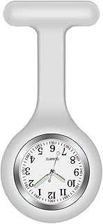 Vintage Quartz Mechanical Pocket Watch, Nurse Fob Watch,Watch with Second Hand for Nurses, Clip Watch, Lapel Watch, Watch for Nurse, Clip on Nursing Watch, Nurses Watches for Women, Nurse Gift(Black)