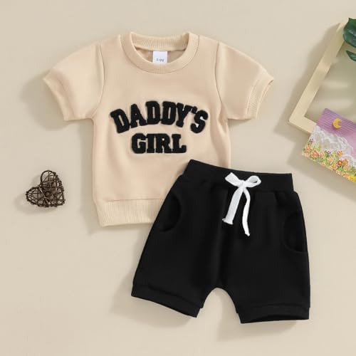 YINGISFITM Toddler Baby Girl Summer Clothes Flower Short Sleeve T Shirt Tops Floral Shorts Set Casual Cute Outfit2