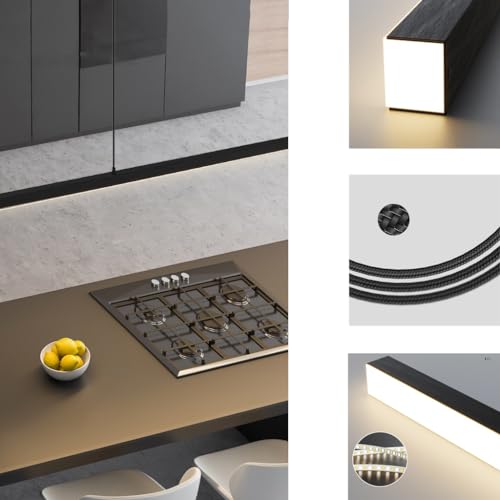 Suspension LED à intensité variable avec télécommande pour grand îlot de cuisine - 8