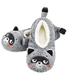 Panda Bros Womens Animal Thick & Warm Slipper Socks With Non Slip Grippers On Bottoms, Character House Shoes, Novelty Slippers for Ladies