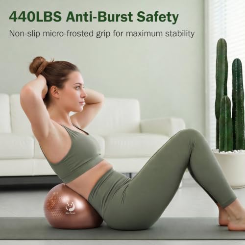 Image of Slim Panda Pilates Ball 9 Inch Anti-Burst Small Exercise Ball