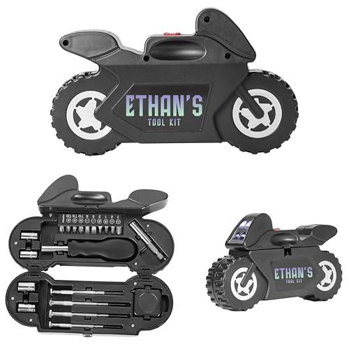 Personalised Motorcycle Tool Kit – Unique Multi Tool Gift for Him – Fun Christmas, Birthday & Father’s Day Present for Dad, Grandad, Husband or Son Style 3