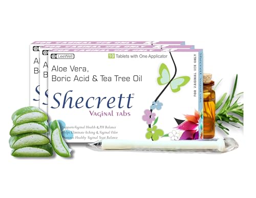 Vaginal Boric acid 600mg Suppositories for Women | Reduces Itchin...