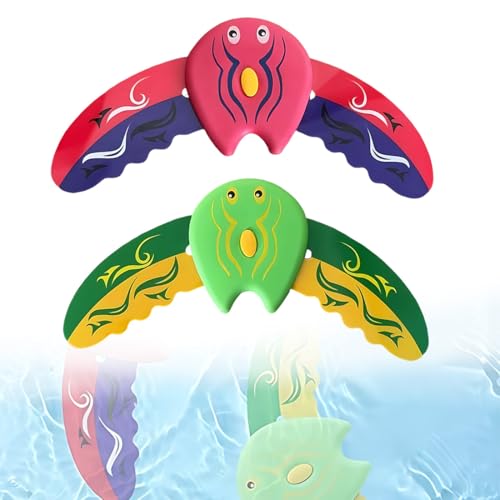 LACHT 2 Pieces Fish Swimming Pool Toy, Water Toy Children, Pool Toy, Diving Rings for Children, Diving Toy, Water Toy for Swimming Pool, Underwater Glider,wasserspielzeug kinder outdoor