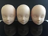Mini Cosmetology Mannequin Heads ,Doll Head Parts Repair ,Practice Makeup,1/6Female Doll Figure Option Head ,( 10PACK)