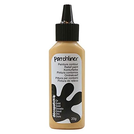 décopatch Pintura en relieve "Patchliner", color dorado
