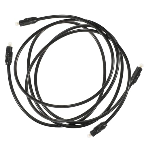 ADOCARN Cable de Fibra Óptica Macho a Macho de 2 Piezas, 1 M, Resistente Flexión Sonido para Tv y Equipos de Audio