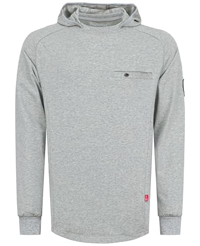 Image of BOCOMAL FR Hooded T Shirts Utility Pocket Fire Resistant Summer Hoodie CAT2