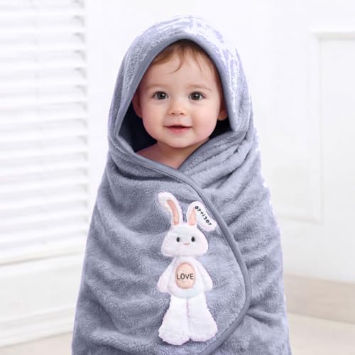 MAXOSHINE Microfiber Kids Bath Towels Quick Dry Super Absorbent S...