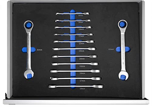 Bensontools Werkzeugwagen gefüllt mit Werkzeug Werkstattwagen Werkzeugschrank Werkzeugkiste, für Heimbüro – Bild 5