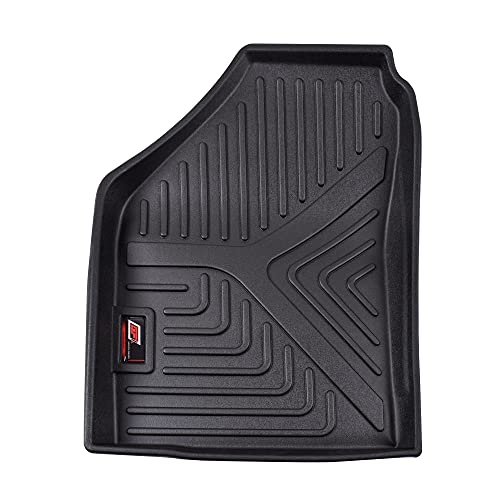 Image of GFX TPV Car Floor Mats Premium Life Long Foot Mats | Compatible with Dzire (2012 to 2019) / Swift (2011 to 2017) Onwards | Waterproof, Anti-Slip, All-Weather, Durable & Easy to Clean Car Mats, Black
