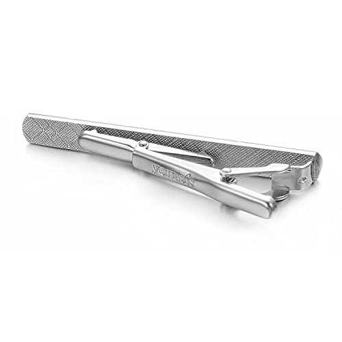 Image of Yoursfs Classic Slash Tie Clips for Men Regular Tie Bar Stainless Steel Tie Clip for Formal Occasions Wedding Anniversary Business
