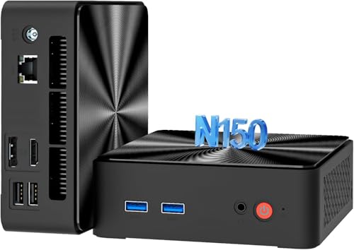 【ミニpc N150 最新第13世代初登場】ミニpc 最大3.60GHz mini pc N150 ミニパソコンDDR4 16GB+512GB WiFi5/BT5.0 2.5G LAN対応 小型PC 2画面同時出力 省電力 高速熱放散 静音 小型パソコン