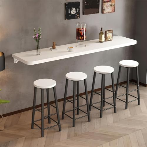 Que Ahorra Espacio Mesa Plegable De Pared Escritorio De Ordenador, Mesa De Pared Para Espacios Pequeños Tocador Para Casa Ideal Para Cocina/balcón, Mesa De Ordenador(Blanca,120*40cm/47.2*15.7in) - imagen 7