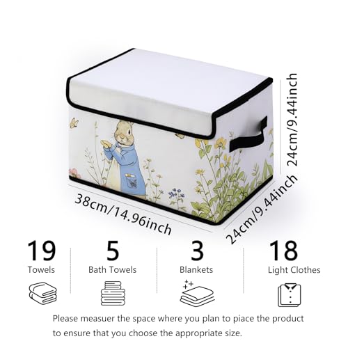 Image of Stackable Storage Bins with Lids,Closet Organizers Fabric Box for Home and Office,Blanket Clothes Organizers,Under Bed Storage Containers 3 Pack