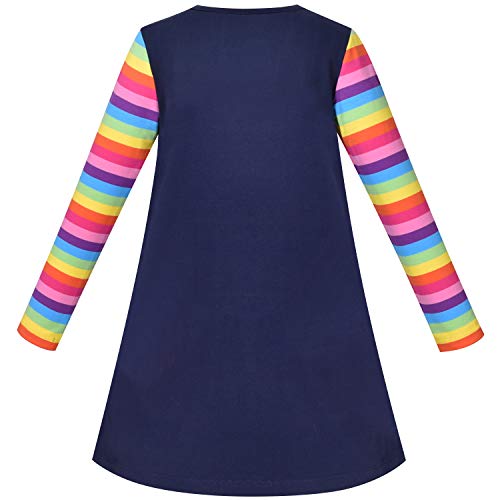 Image of Sunny Fashion Girls Outfit Set 2 Piece Cotton Heart Casual Dresss Top Pants