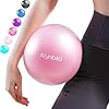 Small Exercise Ball, 9 Inch Mini Pilates Ball, Anti Burst and Slip Resistant Mini Yoga Ball for Stability, Fitness, Physical Therapy, Stretching & Core Strength Workout at Home Gym & Office