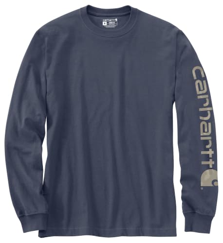 Image of Carhartt Men's Dearborn Loose Long-Sleeve Logo T-Shirt Closeout