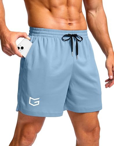 Image of G Gradual Men's Athletic Workout Shorts with Pockets 5 inch /7 inch /9 inch Lightweight Quick Dry Gym Basketball Running Shorts for Men