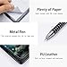 BEOTIWAD Small Pocket Notepads Holder Set 4Pcs-Mini Pocket Notebook PU Leather Cover with 1pcs Metal Pen and 2pcs Lined Memo Book Refills for Meeting,Daily Records,Notes,Butterfly Bear