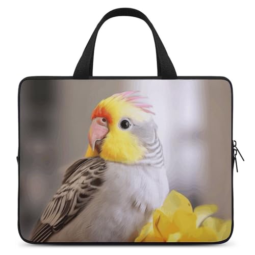 Housse antichoc ordinateur portable 17 pouces avec motif calopsitte mignonne