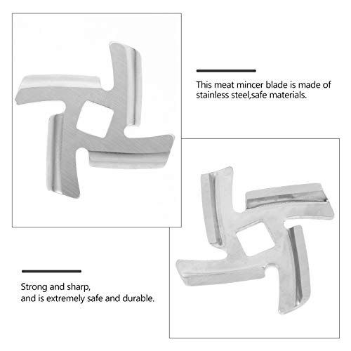 UPKOCH 4Pcs Placa Discos para Picadora de Alimentos Moedor De Carne Em Aço Inoxidável Moedor de Carn