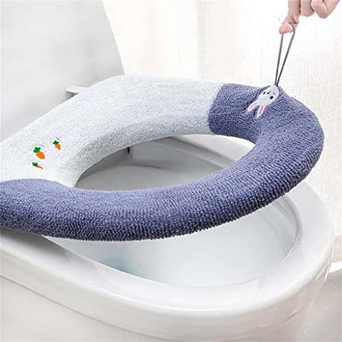 ZSMLB Badezimmer Toilettensitzwärmer Sitzkissen Waschbares Toilettensitzkissen 12,2 Zoll Durchmesser Toilettendeckel Zubehör – Bild 6