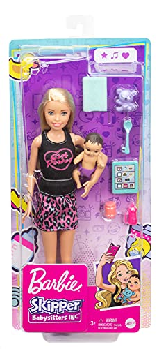 Barbie GRP13 - „Skipper Babysitters Inc.” Babysitter-Puppe (blond) & Baby-Puppe und Zubehör, Spielzeug für Kinder von 3 bis 7 Jahren – Bild 7
