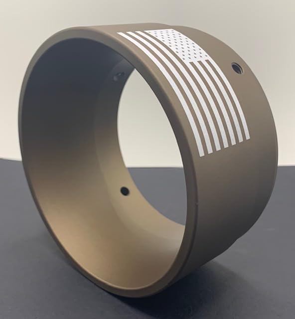 SharkRoad Compatible End Cap "Basic-F" Exhaust Muffler Tip fits on 4.5" Shark Road Exhaust (Burnt Bronze)