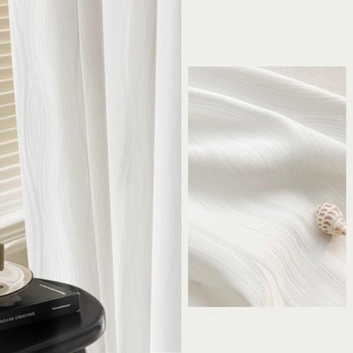 Rideaux transparents en polyester pour protéger son intimité de salon