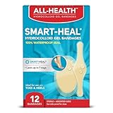 All Health Advanced Smart Heal Hydrocolloid Gel Bandages, Assorted Sizes, 12 ct | First Aid for Blisters or Wound Care
