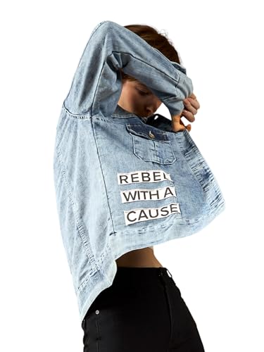 Veste en jean femme col polo manches longues blanc ivoire taille XS en denim