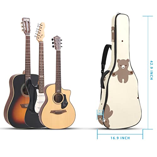 Hondank Housse étanche pour guitare acoustique avec double bandoulière et poche clé de musique rétro, Multicolor 10, 42… - Les Beatles, Paul McCartney, John Lennon, RIngo Starr, George Harrison Hondank Housse étanche pour guitare acoustique avec double bandoulière et poche clé de musique rétro, Multicolor 10, 42… – Image 6