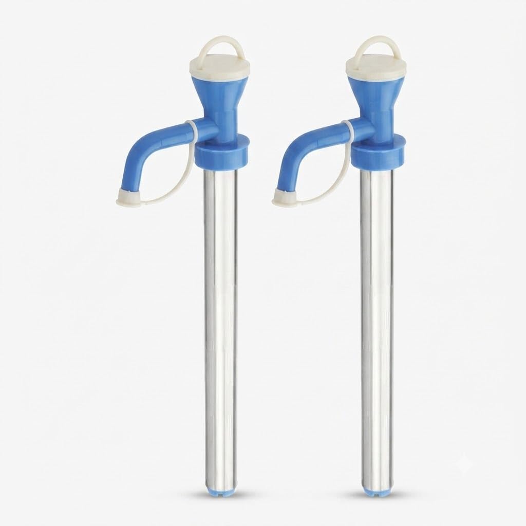 Manual Water Dispenser Pump for 20L Water Can, Stainless Steel & Food Grade Plastic, Pack of 2 - Durable Hand Press Pump for Home & Office Use-image-43
