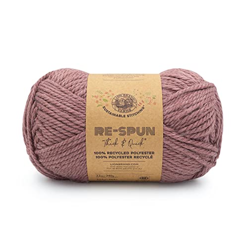 Image of Lion Brand Yarn Respun Thick & Quick Yarn for Knitting and Crocheting, Cameo, 1 Pack