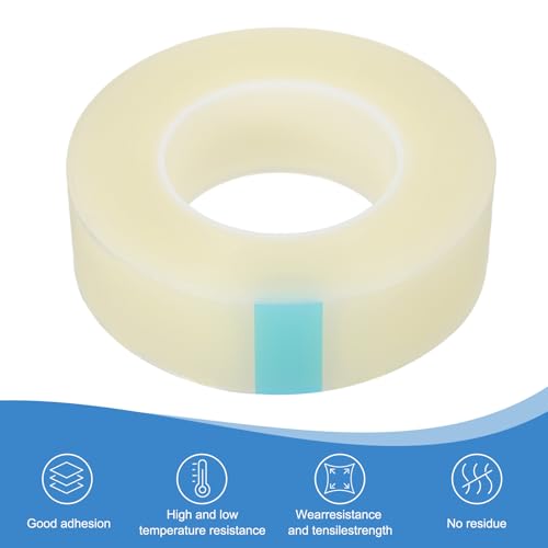 Image of PATIKIL Removable Protective Film Tape, 1.6 Inch x 656 ft PE Surface Protective Scratch Film Tape Roll for Furniture Electrical Appliances Plastic Hardware Medium Stickiness, Clear