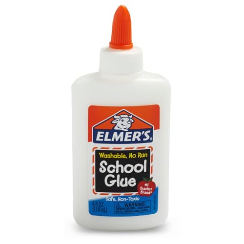 Image of Elmer's Liquid School Glue, Slime & Craft, Safe and Non-Toxic, Washable, White, 4 Ounces Each, 12 Count - For Classroom, Home, Office, Teacher Supplies, #1 Teacher Brand