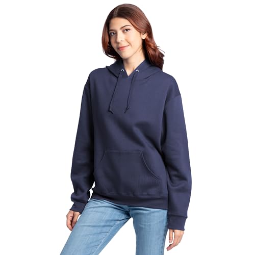 Image of Fruit of the Loom Men's Eversoft Fleece Pullover Hooded Sweatshirt, Moisture Wicking & Breathable