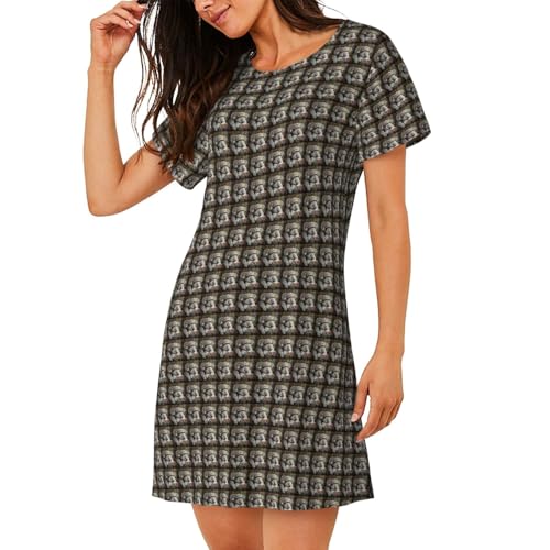Chemise de nuit manches courtes avec imprimé koala poétique - 2